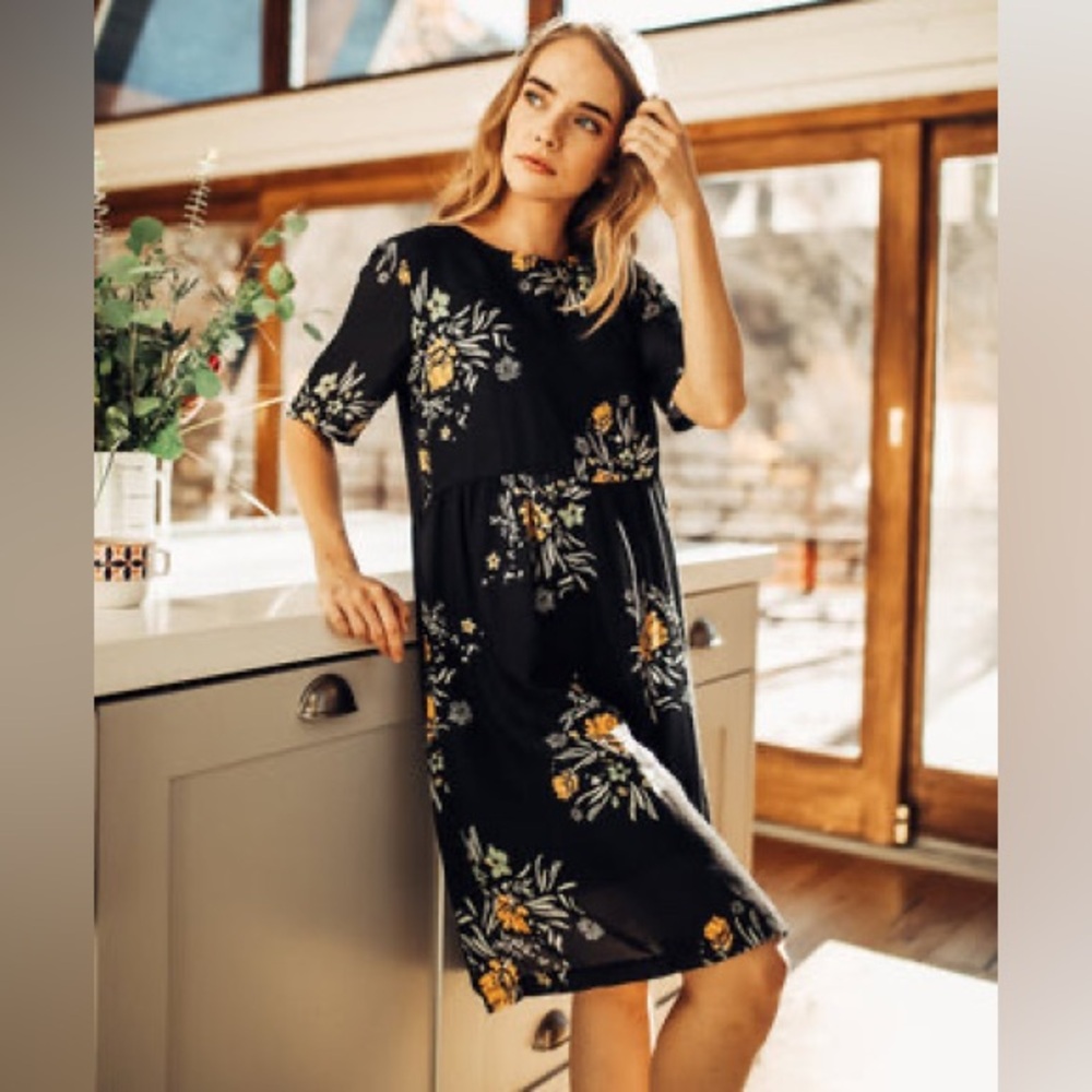 NWOT ZARA 🌼 Floral Midi Dress Sz M - Picture 14 of 16